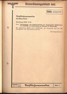 Verordnungsblatt des Reichsstudentenführers 19390620 Seite: 11