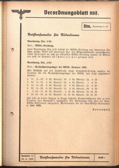 Verordnungsblatt des Reichsstudentenführers 19390620 Seite: 13