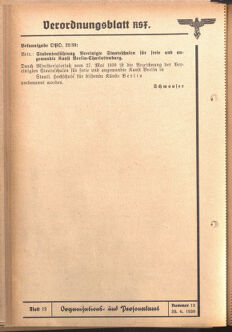 Verordnungsblatt des Reichsstudentenführers 19390620 Seite: 18