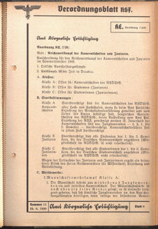 Verordnungsblatt des Reichsstudentenführers 19390620 Seite: 29