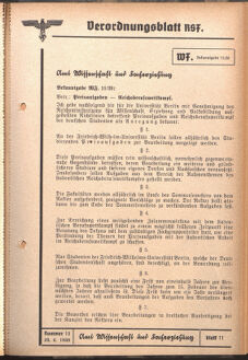 Verordnungsblatt des Reichsstudentenführers 19390620 Seite: 37