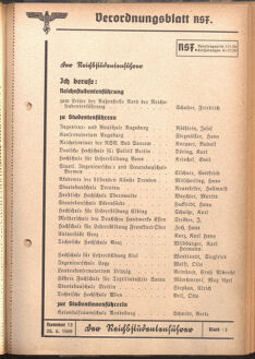 Verordnungsblatt des Reichsstudentenführers 19390620 Seite: 5