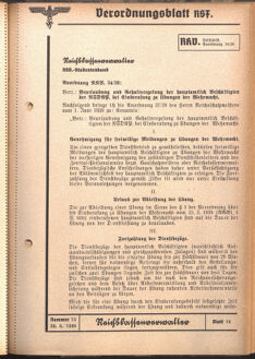 Verordnungsblatt des Reichsstudentenführers 19390620 Seite: 9