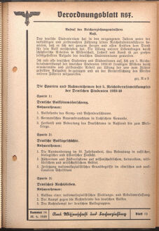 Verordnungsblatt des Reichsstudentenführers 19390630 Seite: 13