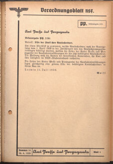 Verordnungsblatt des Reichsstudentenführers 19390630 Seite: 19