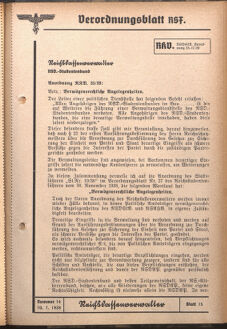 Verordnungsblatt des Reichsstudentenführers 19390710 Seite: 15