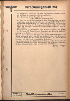 Verordnungsblatt des Reichsstudentenführers 19390710 Seite: 17