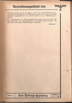 Verordnungsblatt des Reichsstudentenführers 19390710 Seite: 26