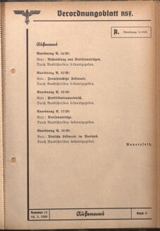 Verordnungsblatt des Reichsstudentenführers 19390710 Seite: 31