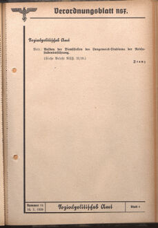 Verordnungsblatt des Reichsstudentenführers 19390710 Seite: 33