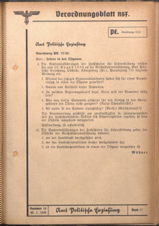 Verordnungsblatt des Reichsstudentenführers 19390730 Seite: 19