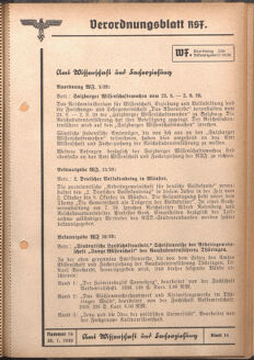 Verordnungsblatt des Reichsstudentenführers 19390730 Seite: 21