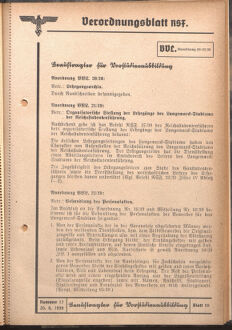 Verordnungsblatt des Reichsstudentenführers 19390820 Seite: 11