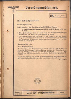 Verordnungsblatt des Reichsstudentenführers 19390820 Seite: 29