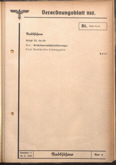 Verordnungsblatt des Reichsstudentenführers 19390820 Seite: 7