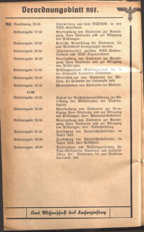 Verordnungsblatt des Reichsstudentenführers 19400101 Seite: 42