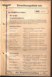 Verordnungsblatt des Reichsstudentenführers 19400101 Seite: 65