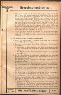 Verordnungsblatt des Reichsstudentenführers 19400101 Seite: 71