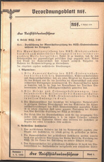 Verordnungsblatt des Reichsstudentenführers 19400101 Seite: 73