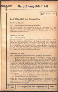 Verordnungsblatt des Reichsstudentenführers 19400101 Seite: 79