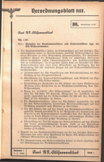 Verordnungsblatt des Reichsstudentenführers 19400101 Seite: 81