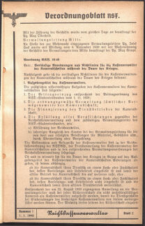 Verordnungsblatt des Reichsstudentenführers 19400101 Seite: 85