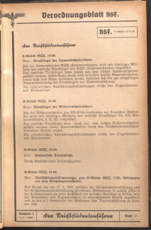 Verordnungsblatt des Reichsstudentenführers 19400205 Seite: 23