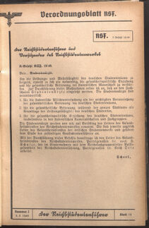 Verordnungsblatt des Reichsstudentenführers 19400205 Seite: 27