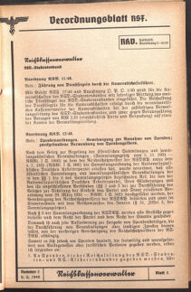 Verordnungsblatt des Reichsstudentenführers 19400205 Seite: 33