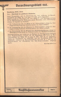 Verordnungsblatt des Reichsstudentenführers 19400205 Seite: 39