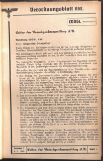 Verordnungsblatt des Reichsstudentenführers 19400205 Seite: 45