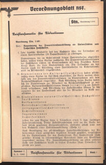 Verordnungsblatt des Reichsstudentenführers 19400205 Seite: 49