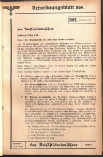 Verordnungsblatt des Reichsstudentenführers 19400205 Seite: 5