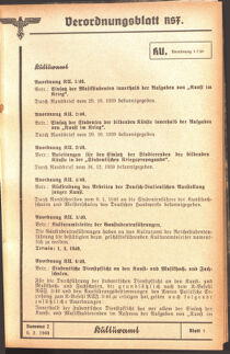 Verordnungsblatt des Reichsstudentenführers 19400205 Seite: 67