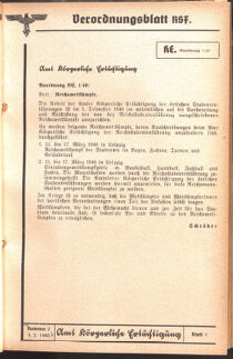 Verordnungsblatt des Reichsstudentenführers 19400205 Seite: 69