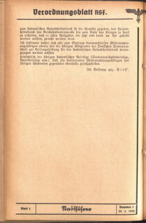 Verordnungsblatt des Reichsstudentenführers 19400320 Seite: 20