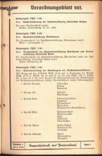 Verordnungsblatt des Reichsstudentenführers 19400320 Seite: 47