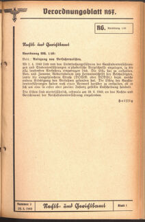 Verordnungsblatt des Reichsstudentenführers 19400320 Seite: 49