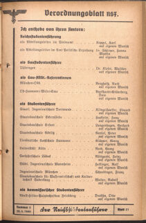 Verordnungsblatt des Reichsstudentenführers 19400320 Seite: 5