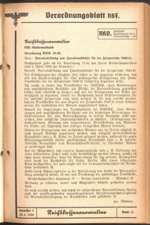 Verordnungsblatt des Reichsstudentenführers 19400420 Seite: 15