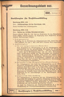 Verordnungsblatt des Reichsstudentenführers 19400420 Seite: 21