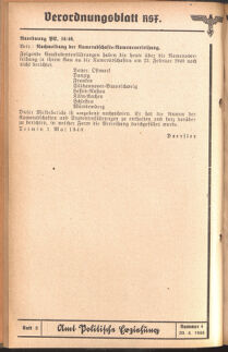 Verordnungsblatt des Reichsstudentenführers 19400420 Seite: 30