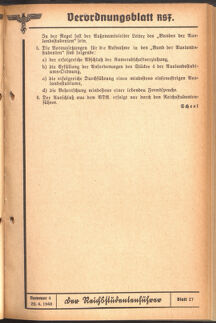 Verordnungsblatt des Reichsstudentenführers 19400420 Seite: 9