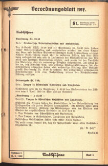 Verordnungsblatt des Reichsstudentenführers 19400520 Seite: 21