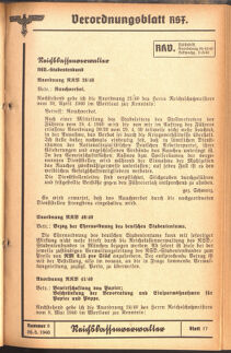 Verordnungsblatt des Reichsstudentenführers 19400520 Seite: 23