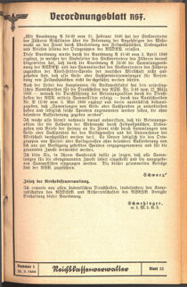 Verordnungsblatt des Reichsstudentenführers 19400520 Seite: 33