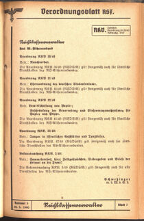 Verordnungsblatt des Reichsstudentenführers 19400520 Seite: 35