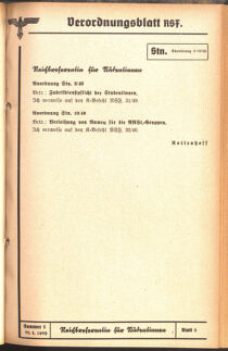 Verordnungsblatt des Reichsstudentenführers 19400520 Seite: 37