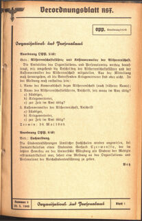 Verordnungsblatt des Reichsstudentenführers 19400520 Seite: 43