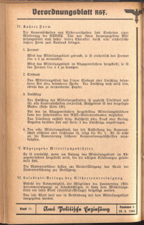 Verordnungsblatt des Reichsstudentenführers 19400520 Seite: 58